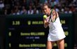 Česká tenistka Barbora Strýcová během semifinále Wimbledonu se Serenou Williamsovou