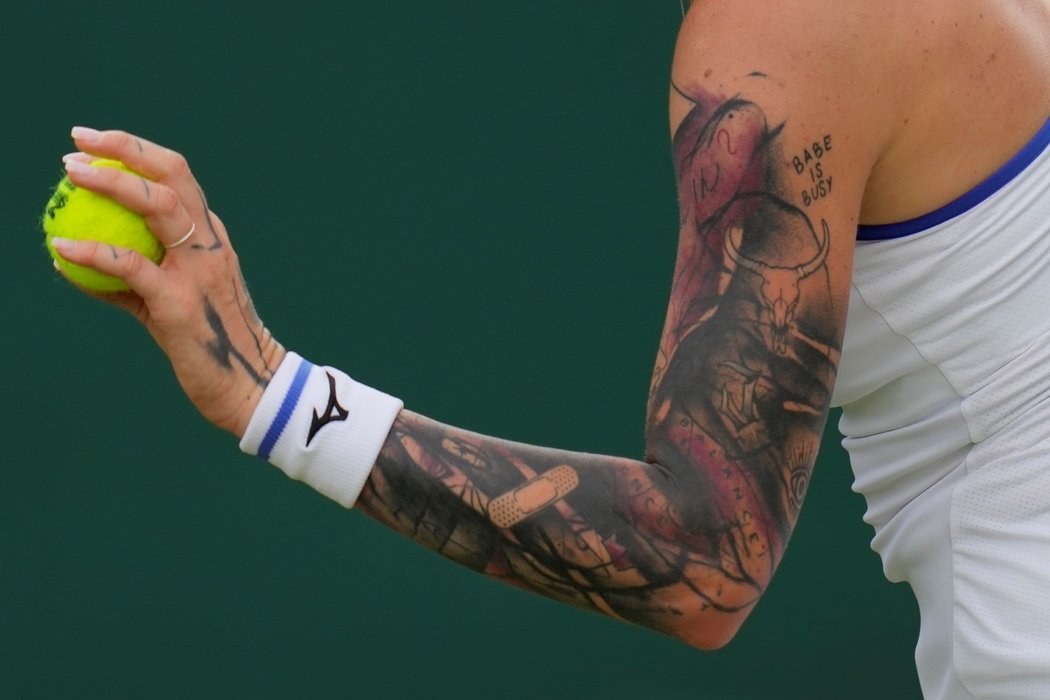 Tetování české tenistky Terezy Martincové