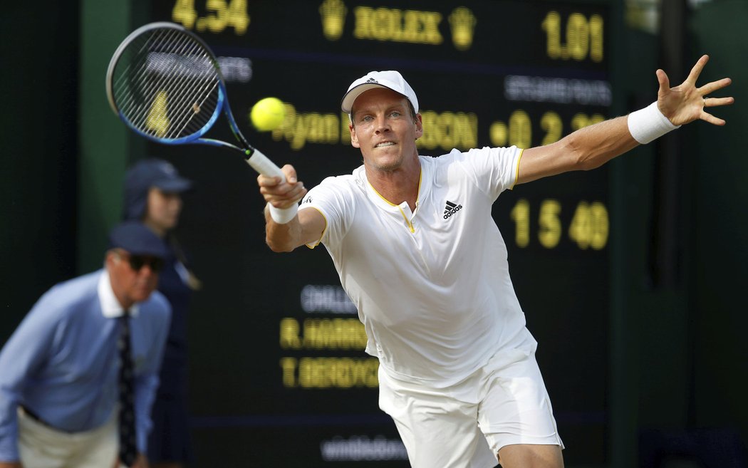 Tomáš Berdych ve 2. kole Wimbledonu zdolal Američana Harrisona