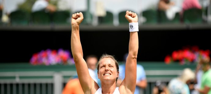 Tenistka Barbora Strýcová si podruhé v kariéře zahraje na trávě ve Wimbledonu čtvrtfinále