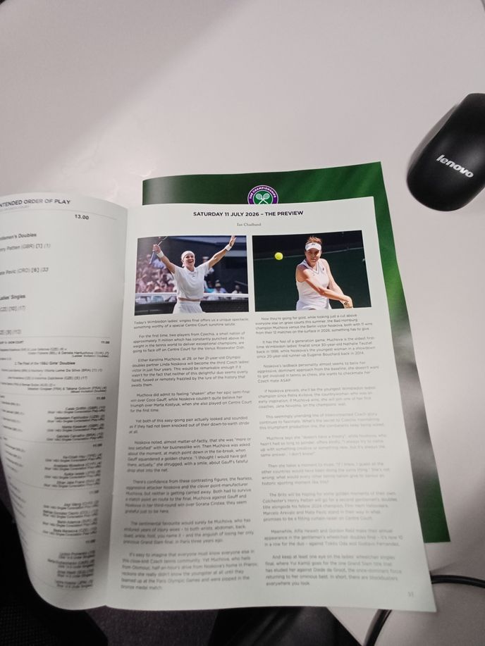 Sobotní program Wimbledonu, který jednou bude mít velkou cenu Sobotní program Wimbledonu, který jednou bude mít velkou cenu