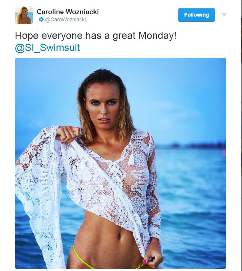 Tenistka Caroline Wozniacká zveřejnila na sociálních sítích další rafinovaný snímek z plavkové edice Sports Illustrated.