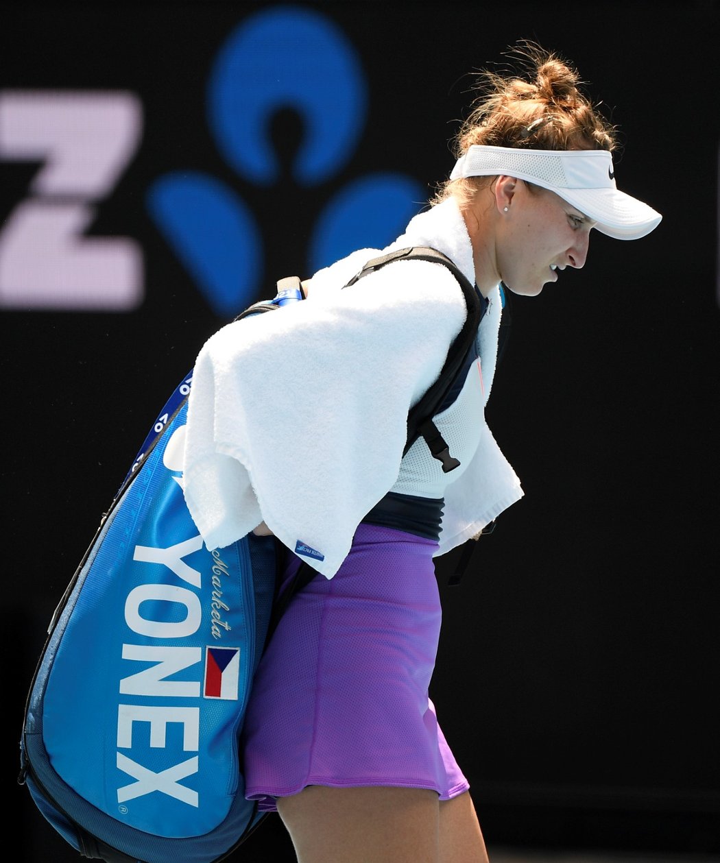 Markéta Vondroušová v zápase 1. kola Australian Open