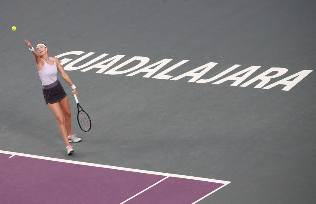 Petra Kvitová během turnaje v Guadalajaře