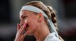Petra Kvitová ve čtvrtfinále turnaje v Madridu prohrála s Kiki Bertensovou 2:6 a 3:6