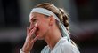 Petra Kvitová ve čtvrtfinále turnaje v Madridu prohrála s Kiki Bertensovou 2:6 a 3:6