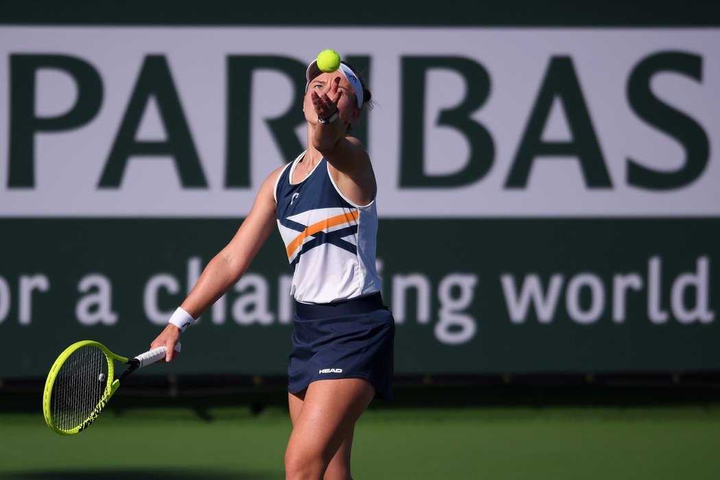 Barbora Krejčíková na turnaji v Indian Wells skončila v osmifinále