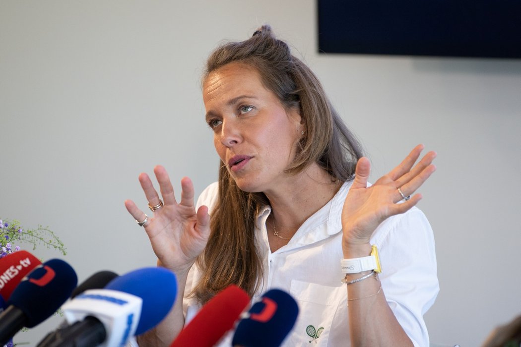 Barbora Strýcová na TK po návratu z Wimbledonu mluvila o titulu i konci kariéry