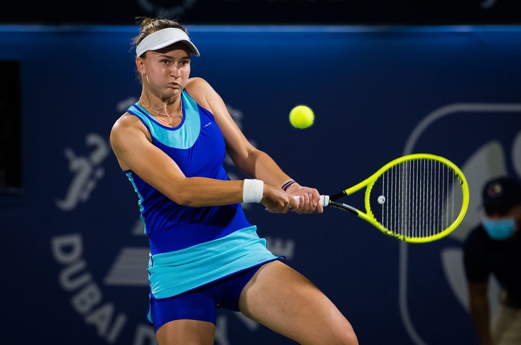 Barbora Krejčíková si na turnaji v Dubaji zahrála druhé finále v kariéře na okruhu WTA