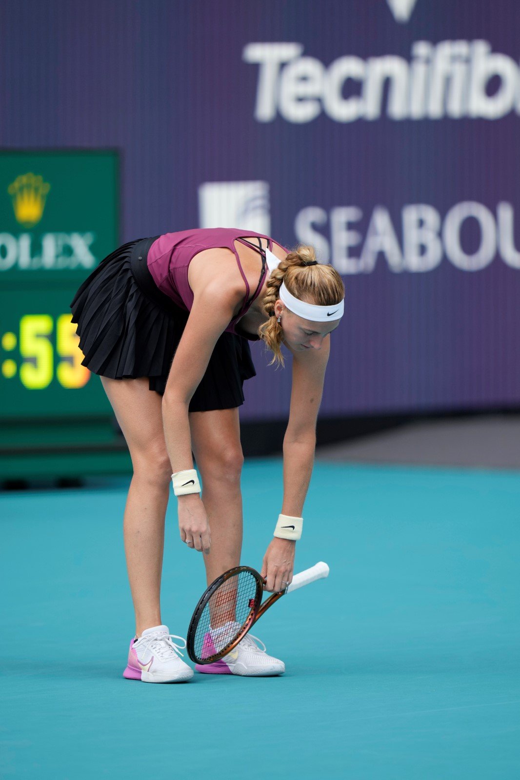 Petra Kvitová zvládla velkou tie-breakovou bitvu v prvním setu finále v Miami