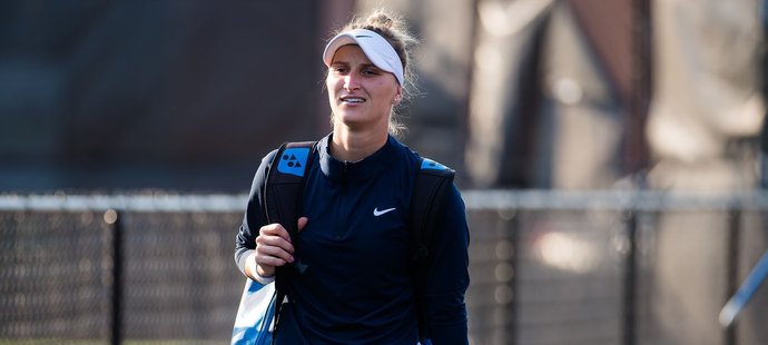 Česká tenistka Markéta Vondroušová na turnaji v Chicagu