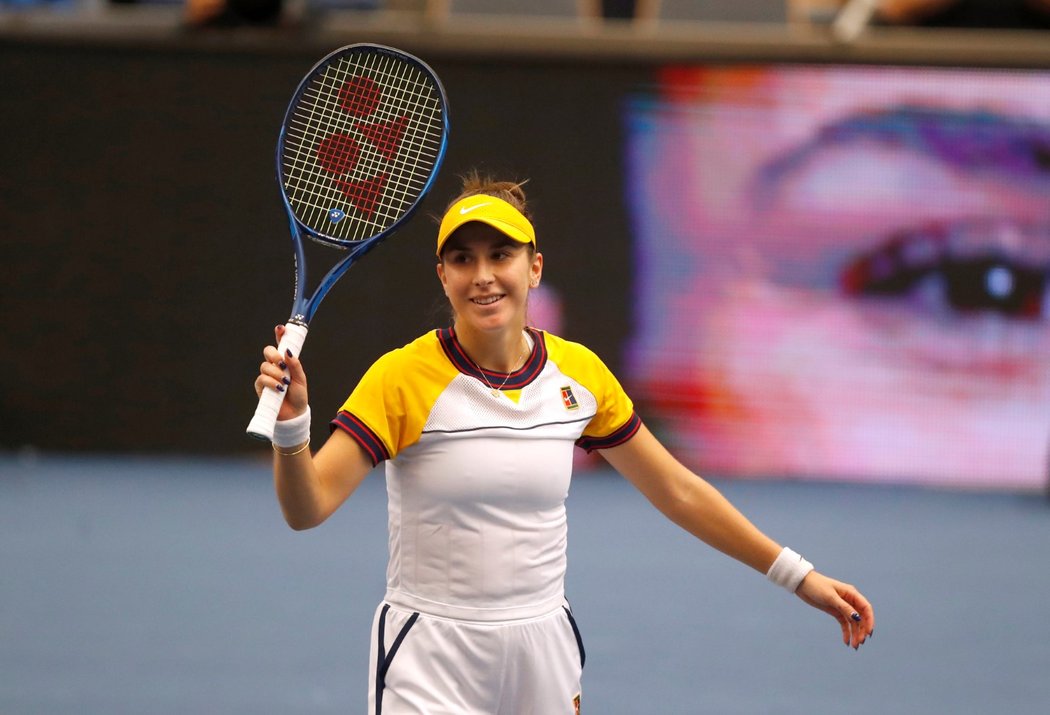 Švýcarská tenistka Belinda Bencicová uchvátila ostravské fanoušky slovenštinou