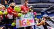 Polská tenistka Iga Šwiateková se v Ostravě mohla těšit z velké podpory