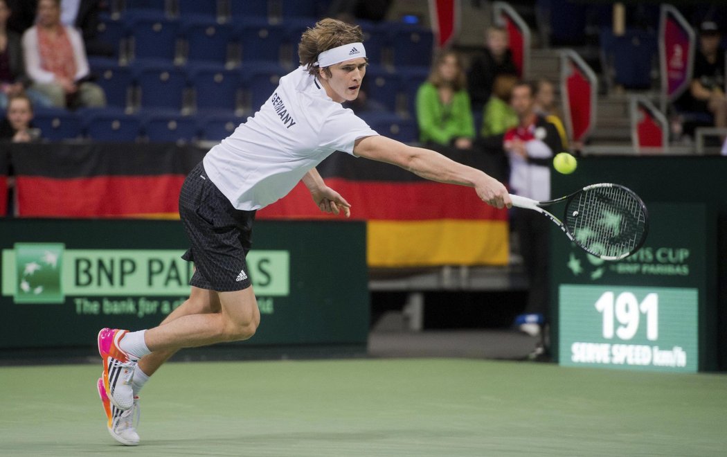 Zverev trápil českého tenistu do posledního míče