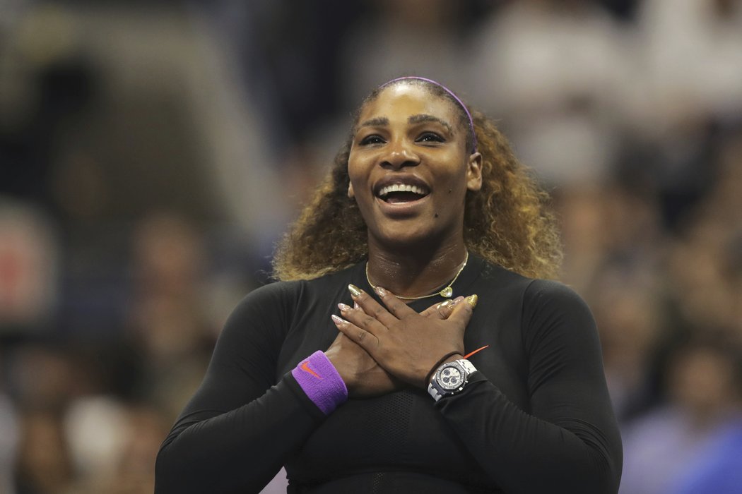 Serena Williamsová porazila v semifinále US Open 6:3, 6:1 Elenu Svitolinovou.