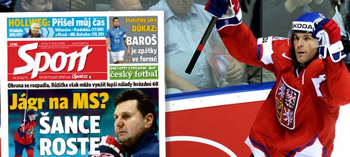 Jaromír Jágr by přeci jen mohl posílit český hokejový tým na domácím světovém šampionátu