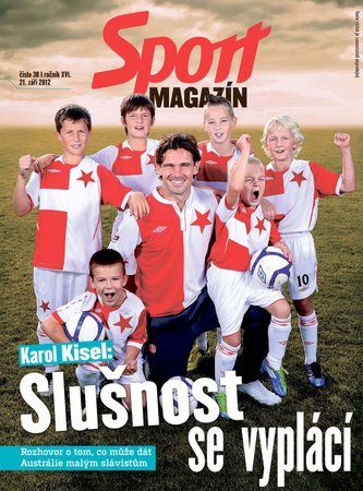 Páteční Sport magazín, kde najdete rozhovor se záložníkem Slavie Karolem Kiselem