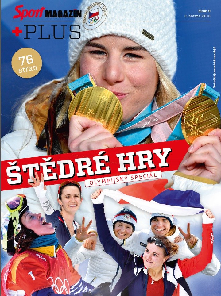 Titulní strana pátečního Sport Magazínu