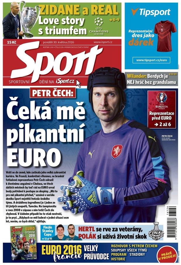 V pondělním Sportu najdete rozhovor s Petrem Čechem a (nejen) další zajímavosti k českému týmu připravujícímu se na EURO V pondělním Sportu najdete rozhovor s Petrem Čechem a (nejen) další zajímavosti k českému týmu připravujícímu se na EURO