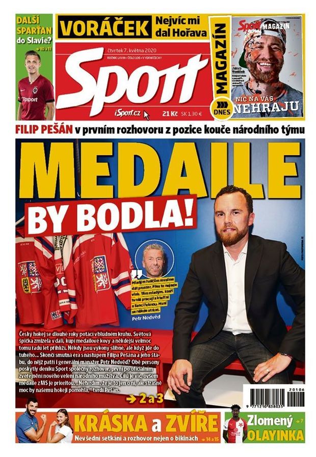 Deník Sport, čtvrtek 7. května Deník Sport, čtvrtek 7. května