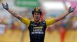 Slovinský cyklista Primož Roglič po výhře v královské etapě Tour de France