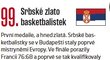 99. Srbské zlato basketbalistek