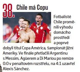 38. Chile má Copu