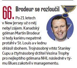 66. Brodeur se rozloučil