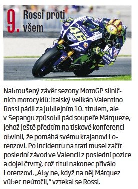 9. Rossi proti všem