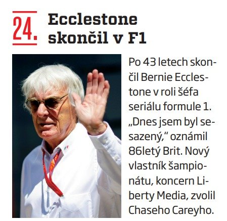 24. Ecclestone skončil v F1