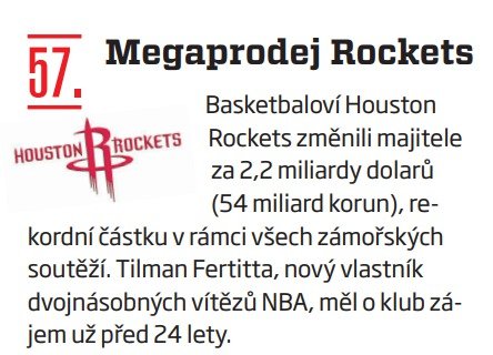 57. Megaprodej Rockets