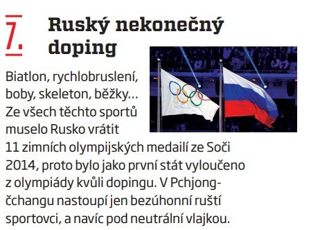 7. Ruský nekonečný doping