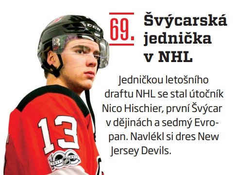 69. Švýcarská jednička v NHL