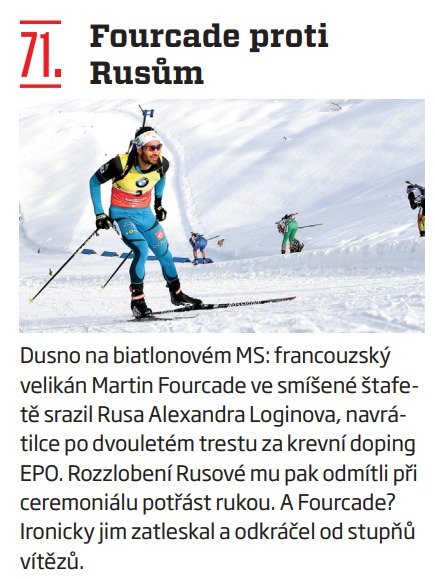 71. Fourcade proti Rusům