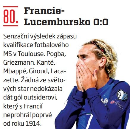 80. Francie - Lucembursko 0:0