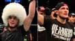 Umar Nurmagomedov (vlevo) si odbyl pod taktovkou bratrance Chabiba (vpravo) debut v UFC