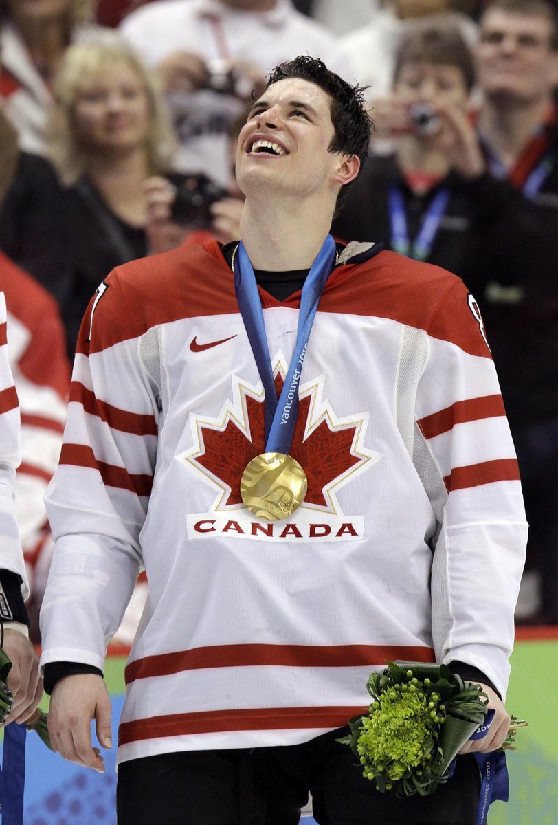 Sidney Crosby se zlatou olympijskou medailí