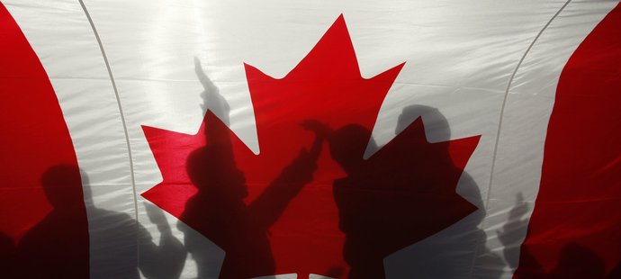 Kanadští fanoušci zuřivě slaví zlatou medaili z hokejového turnaje
