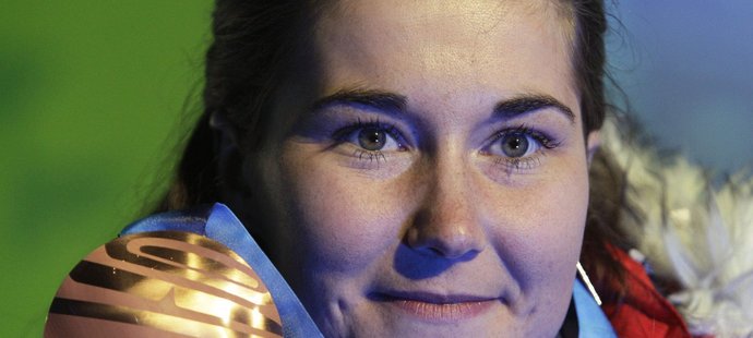 Šárka Záhrobská a její bronzová olympijská medaile