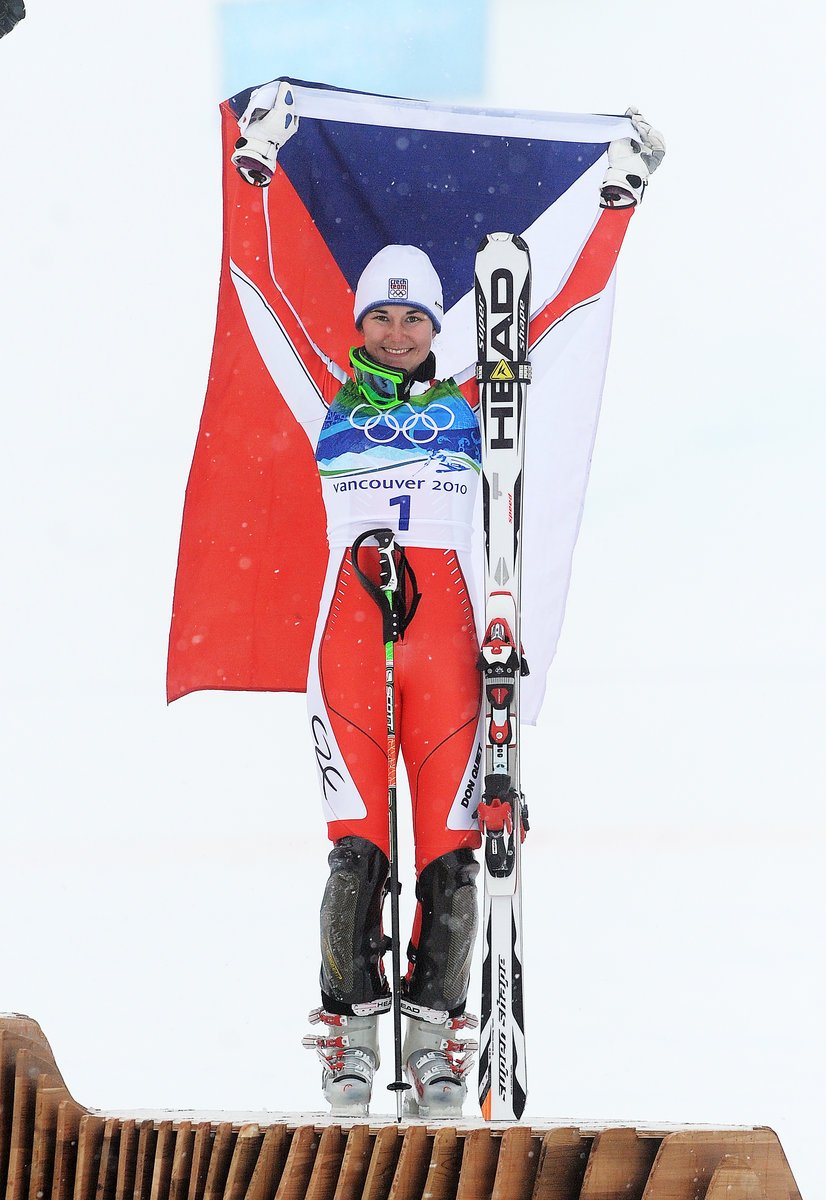 Záhrobská slavila svou první olympijskou medaili i s českou vlajkou