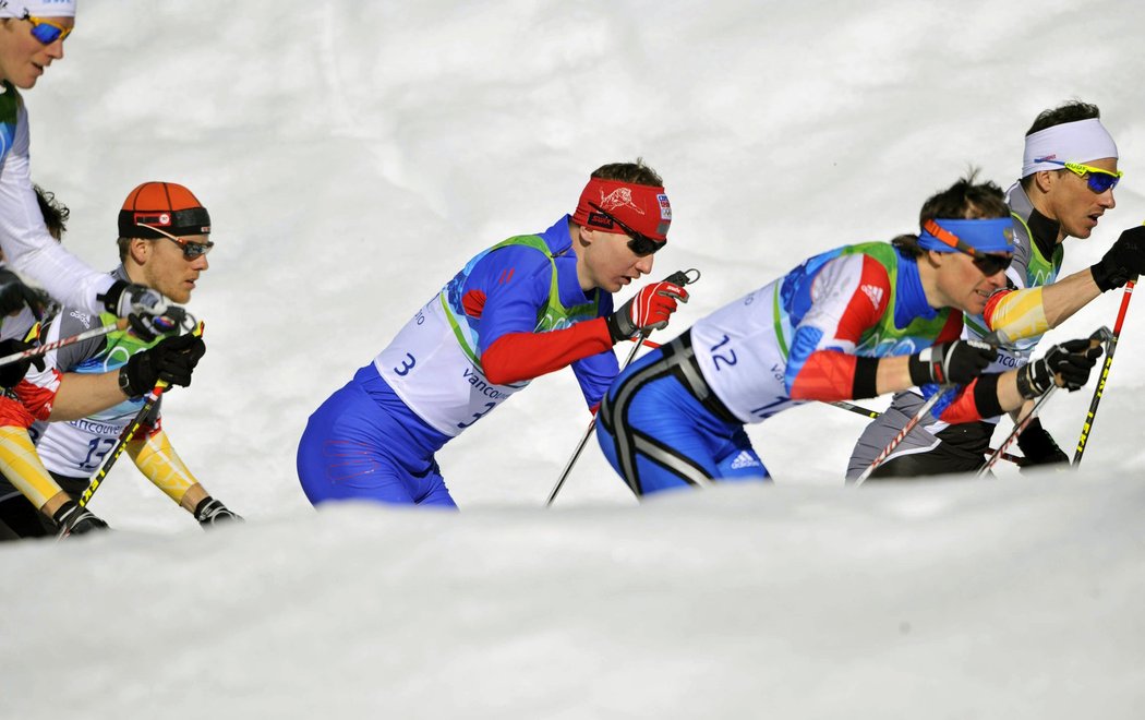 Lukáš Bauer byl při skiatlonu vidět, na medaili to ale nestačilo