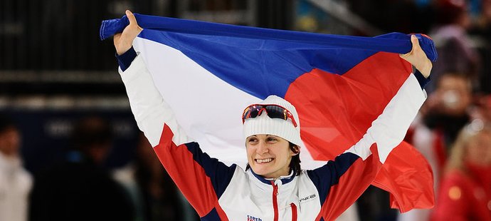Sáblíková slaví své první olympijské zlato