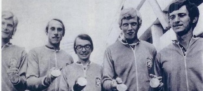 Bronzová olympijská posádka, Otakar Mareček úplně vpravo