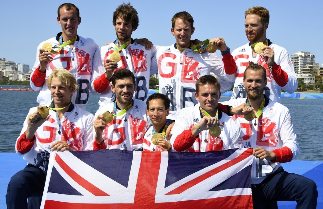 Pete Reed získal zlato s britskou osmou na olympiádě v Riu 2016