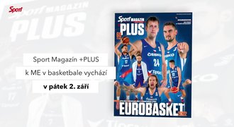 Speciální magazín EuroBasket: Satoranský & Veselý, soupisky, 60 stran