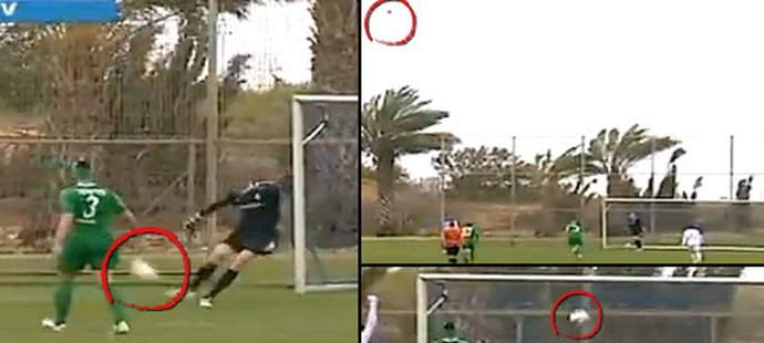 Brankář izraelské Maccabi Haifa si dal neskutečný vlastní gól při odkopu od brány