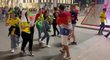 Jak fandí Brazilští fanoušci v Kataru před zápasem se Srbskem