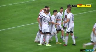 SESTŘIH: Brno - Karviná 0:2. Qose dal penaltu á la Panenka, pálil i Ostrák