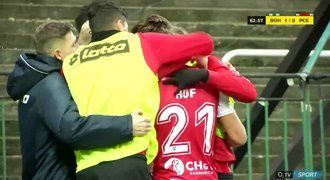 SESTŘIH: Bohemians - Pardubice 1:1. První gól Necida, hosté srovnali