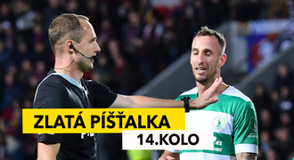 ZLATÁ PÍŠŤALKA: Černý velké zápasy umí, slabý Kotala. Co Radina na Letné?